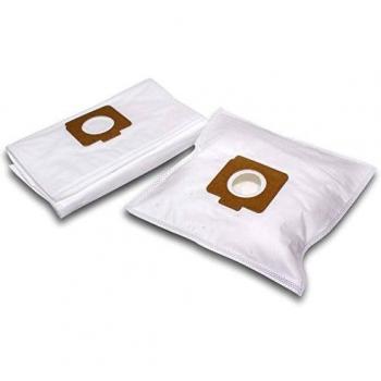 Bolsa de Aspiradora Compatible Moulinex Compact TC 1400 Super y Green 49 - 10x Microfibra No Tejida, 28.5cm x 19cm, Blanca