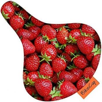 BikeCap Bike Seat Cover - Funda para Bicicletas, Color Rojo, Talla Large