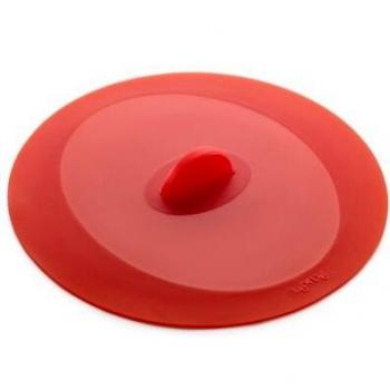 Lékué Tools - Tapa de succión Redonda, 17 cm, Color Rojo