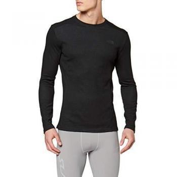 The North Face M Easy L/S Crew Neck TNF Black Baselayer, Hombre, S
