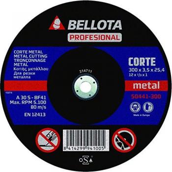 Bellota 50441-300 - DISCO ABR. MAQ.EST.C.METAL 300