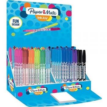 Boligrafo Paper Mate Inkjoy 100rt Wrap Punta Media Trazo 1 Mm Expositor De 150 Unidades