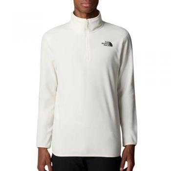 Forro polar The North Face 100 Glacier 1/4 Zip blanco puro - M