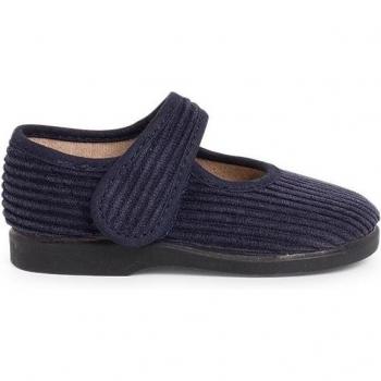 Zapatillas de casa cerradas de niña de pana Pisamonas
