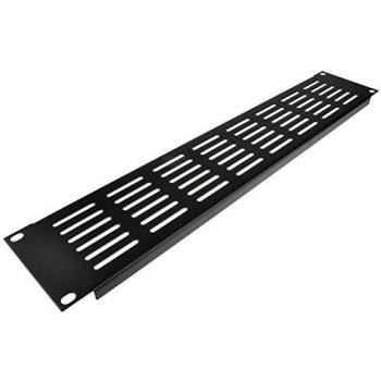 kenable Blanking Plate Extra Vented 2U for Comms Data Cabinet Rack 19 inch Black [2U Extra Vented]