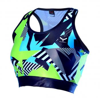 TAYMORY Broken Lines R43 Top de Correr, Mujer, Multicolor, M
