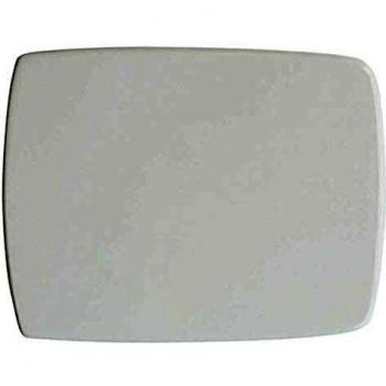 Asiento de WC Dianhydro para Pozzi Ginori Ti Uno 45,5 x 36,6 cm con cernieras fijas y material en madera moldeada color Blanco