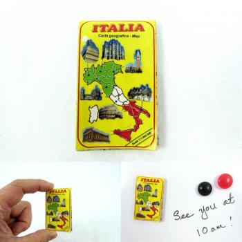 AlboTrade Imán miniatura magnética Mapa Italia