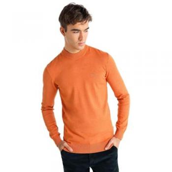 Jersey Básico de Punto Cuello Perkins para Hombre Bendorff Naranja XXL Casual Algodón Manga Larga 2024