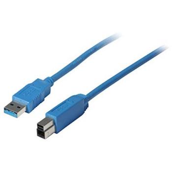 Cable USB 3.0 A/B de 1,8 m en color azul