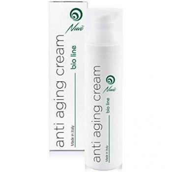 Nuvo' Crema Antiarrugas de Baba de Caracol Facial Hidratante y Antiedad - Orgánica Certificada AIAB - Maxi 75ml Acido Hialuronico Aceite de Argán 100% made in italy