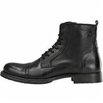 JACK & JONES Jfwrussel Leather 19, Botas Estilo Motero Hombre, Gris