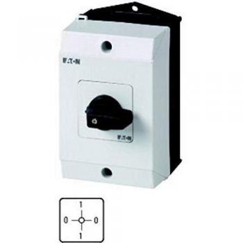 Eaton 218150 Interruptor de encendido de, contactos: 4, 20 A, placa frontal: 0 – 1 de 0 – 1, 90 °, rastend, montaje