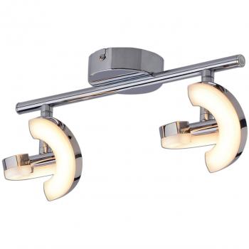Luz LED Doble de Techo y Pared Affi, 1000 lm, Cromado, 2900K