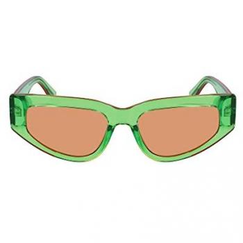 Calvin Klein Women's Green Transparent Sunglasses CKJ23603S 300 Size 53 MM