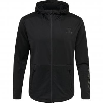 Hummel Sudadera con Cremallera Aston - Sudadera de hombre, cierre con cremallera completa, diseño moderno, tejido cómodo y transpirable, logo Hummel en el pecho, bolsillos laterales
