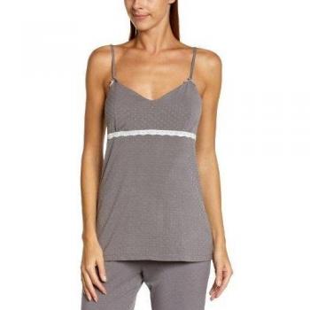 ESPRIT - Camiseta de pijama para mujer, talla 42, color gris
