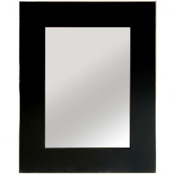 Espejo Rectangular Marco Negro