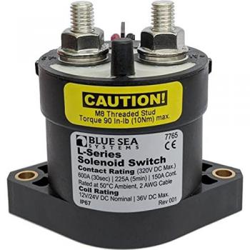 Blue Sea Systems Módulo Interruptor Batería L 12-24v - Solenoide Serie L 150A 12/24V DC