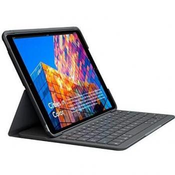 Logitech Slim Folio para iPad Air 3a generación, Disposición AZERTY Francés, Gris