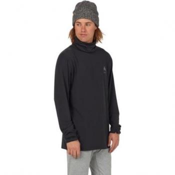 Burton Midweight Long Neck Camiseta Técnica Negra de Manga Larga
