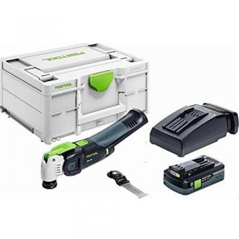 Festool VECTURO OSC 18 HPC 4.0 EI-Plus, Herramienta Oscilante Inalámbrica con Batería de 4Ah y Cargador - Modelo 576595