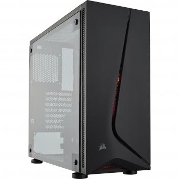 Corsair CC-9011138-WW Carbide Series SPEC-05 Gabinete para Juegos de Torre Media, Negro, Plástico y Acero Inoxidable