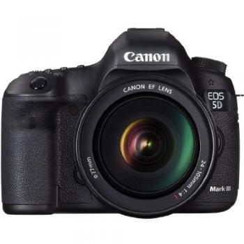 Cámara SLR Canon EOS 5D Mark III + Objetivo EF 24-105mm, 22.3 MP CMOS, 5760 x 3840 Pixeles, Color Negro