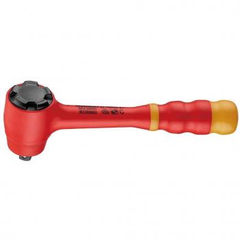 Llave de carraca aislada Tengtools MV3800 de 3/8 pulg., aislada según VDE