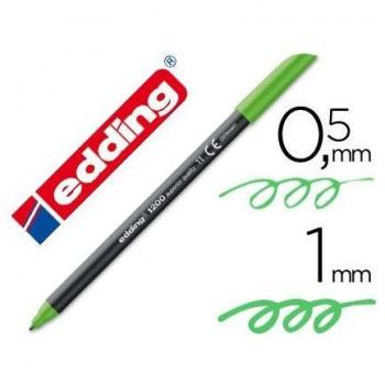 Rotulador Edding Punta Fibra 1200 Verde Claro N.11 - Punta Redonda 0.5 mm
