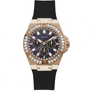 GUESS Women's Analog Quartz Watch with Silicone Strap GW0118L2
