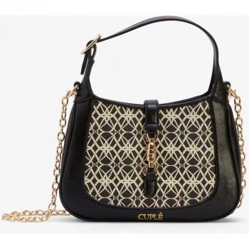 Bolso de hombro Cuplé 400721 con estampado y asa de cadena