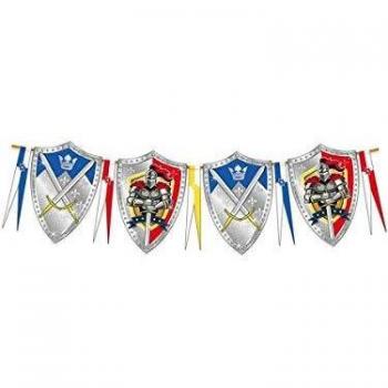 Folat - Knights Guirnalda para Temática Fiesta - 6 Metros - Multicolor