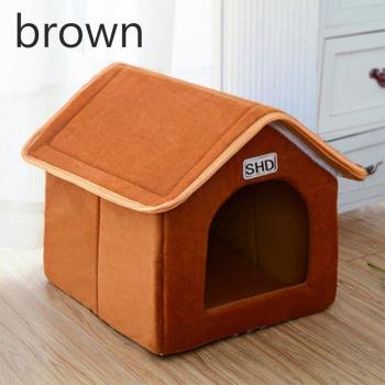 Cama Plegable para Perro con Almohadilla Suave de Invierno y Diseño de Leopardo - Sofá Cucha para Cachorros, Gatos y Perros Pequeños y Medianos