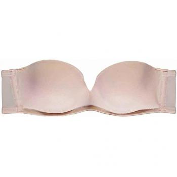 Sujetador bandeau acolchado de microfibra reciclada New York Mujer Color Marfil Tamaño 2B