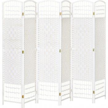 Biombo de 6 Paneles Separador de Ambientes Plegable