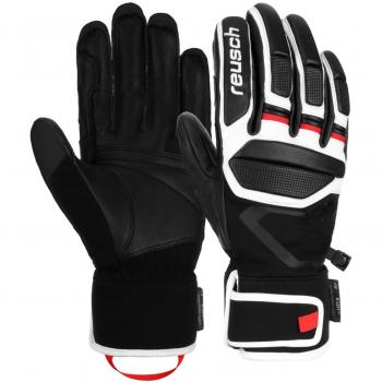 Guantes de Esquí Reusch Pro RC Unisex (Color: Negro-Blanco-Rojo Fuego, Talla: 7.5)