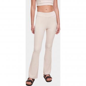 Eco-Friendly High Waist Flared Leggings for Women - Soft Seagrass 5XL
