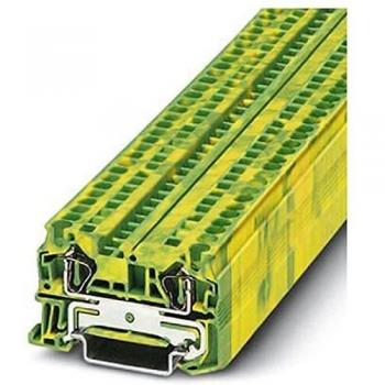 Abrazadera de resorte ST 4-PE para conductores de tierra, 0,08-6 mm², verde/amarillo
