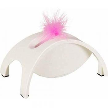 Rodillo Interactivo para Gatos Flamingo Crazy Bridge 19x12x9 cm Blanco