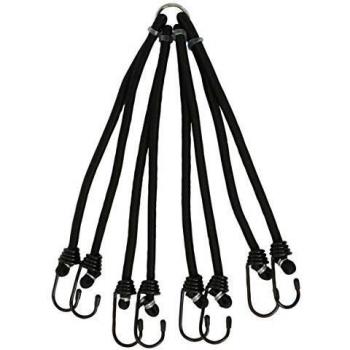 Cinta elástica de 8 brazos de 55 cm con ganchos resistentes - Ø8 mm