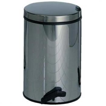 Cubo de Basura con Pedal WESCO 13L Acero Inoxidable H.410xD.270mm