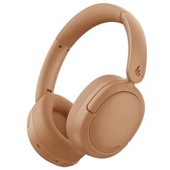 Edifier V80 Auriculares Híbridos Bluetooth 5.4 con Cancelación Activa de Ruido 44dB, 45 Horas de Autonomía, Carga Rápida y Conexión Multipunto - Marrón