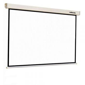 Reflecta Crystal-Line Rollo lux 160 x 160 1:1 Negro, Color blanco pantalla de proyección - Pantalla para proyector