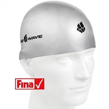 Gorro de natación Mad Wave Soft Fina Aprobado plateado - L
