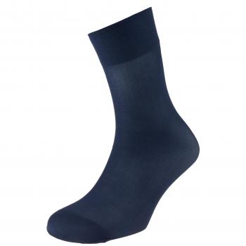 EJECUTIVO - Calcetines Cortos Hombre - Fabricados en Poliamida, material de tacto agradable - Diseño liso - Color Marino - Talla Única - Pack de 6 calcetines