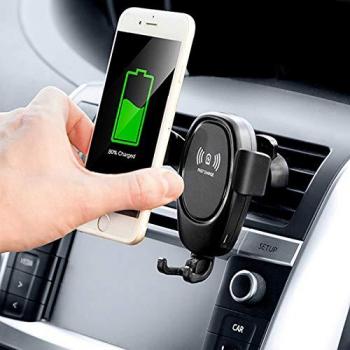 Soporte para teléfono portátil con cargador de coche inalámbrico Wolder