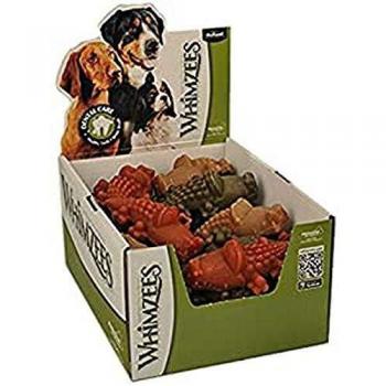 Whimzees Snack Dental Cocodrilo Mix 11,7cm (30u/c) CAJA - Snack dental para perros en forma de cocodrilo