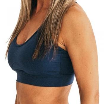 Sujetador Deportivo Ginadan ACTIVE BRA SPACE COBALT - Espalda Transpirable, Alta Sujeción, Color Azul S Mujer
