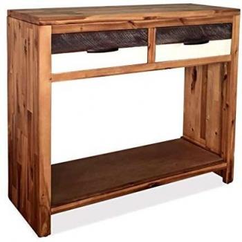 vidaXL Madera Maciza de Acacia Mesa de Centro Mesita de Sofá Mesilla de Salón